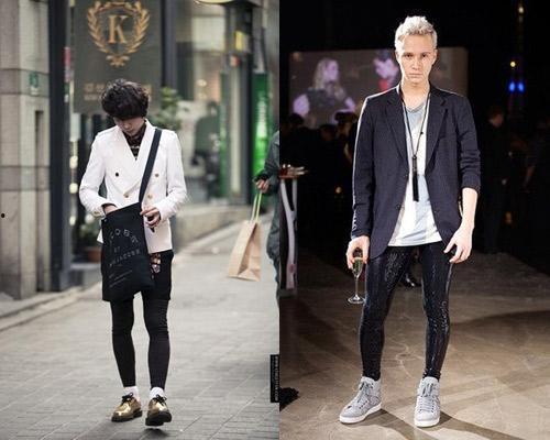 男明星穿连裤袜,男明星挑战连裤袜潮流风潮