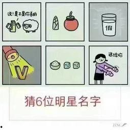看图猜6位明星名字,揭秘六大璀璨星辉的名字之谜